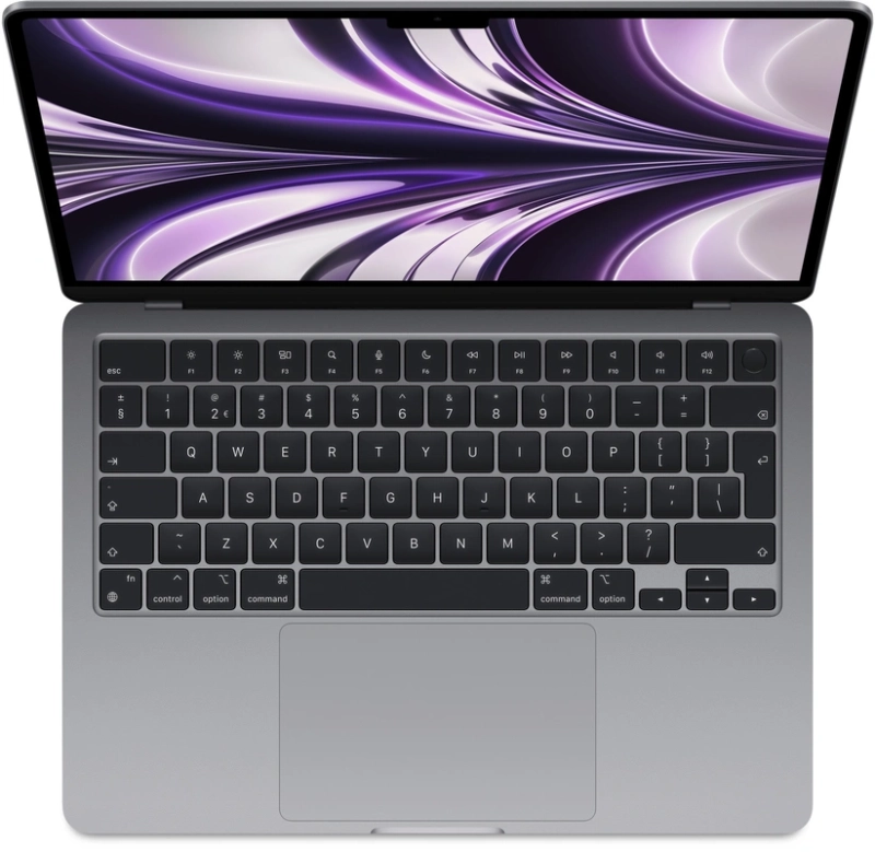Macbook Air 13" - Apple M2 8-Core - Apple 10-Core GPU - 16GB Ram - SSD 512GB - 2022 - Space Gray - Duits toetsenbord