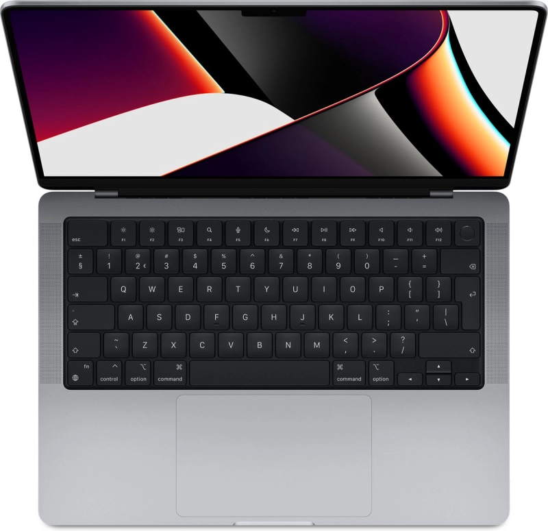 Macbook Pro 16" - Apple M1 Pro 10-core 2,1GHz - 16GB Ram - SSD 512GB - 2021 - Space Gray - Duits toetsenbord