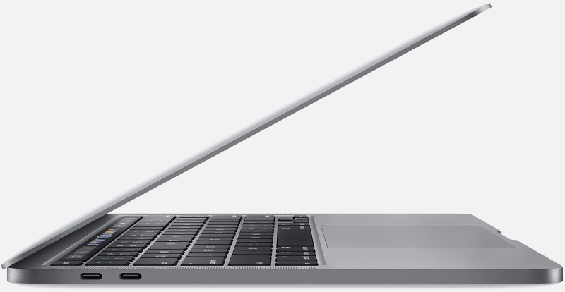 Macbook Pro 13" - Intel i7 2,3GHz - 16GB Ram - SSD 512GB - 2020 - Space Gray - Duits toetsenbord