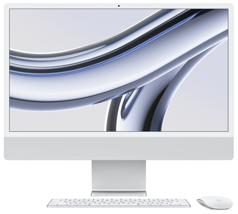 iMac 24" - Apple M3 8C 2,8GHz - 8GB Ram - SSD 256GB - Apple 8C GPU - Silver - Qwerty US