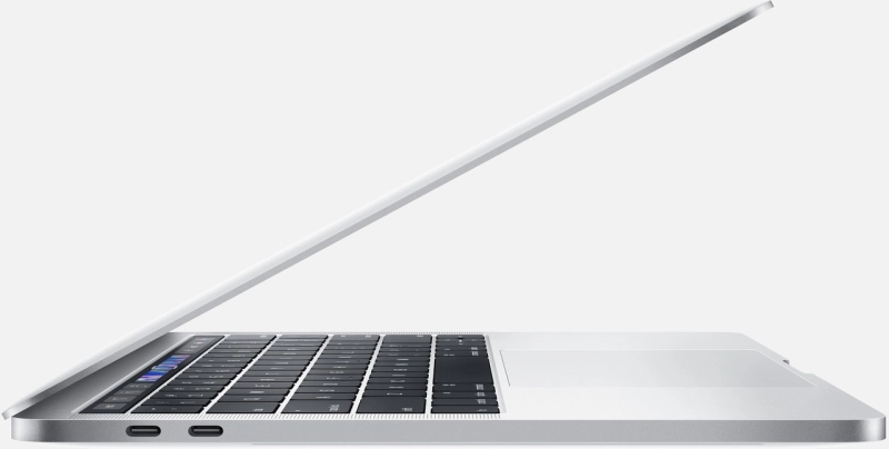 Macbook Pro 13" - Intel Quadcore i7 - 16GB Ram - SSD 512GB - 2019 - Silber - Duits toetsenbord