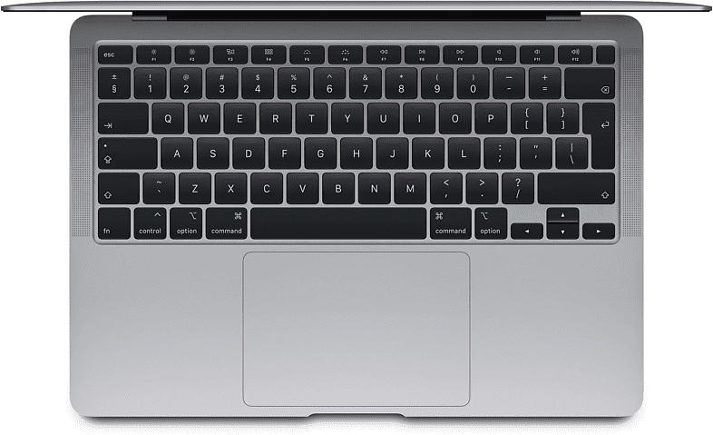 Macbook Air 13" - Apple M1 8C 2,1GHz - 8GB Ram - SSD 128GB - 2020 - Space Gray - Duits toetsenbord