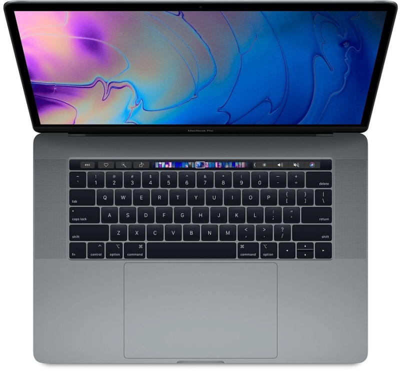 Macbook Pro 15" - Intel HexaCore i7 - 16GB Ram - SSD 512GB - 2018 - Space Gray - Nederlands toetsenbord - AMD Radeon 560X (4GB) - Duits toetsenbord